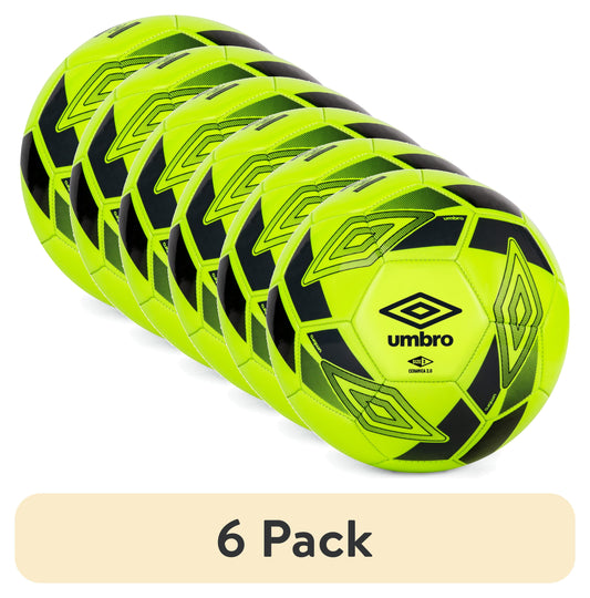 (6 Pack)  Ceramica 2.0 Size 3 Youth and Beginner Soccer Ball, Yellow